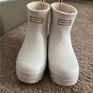 Hunter Womens Classic White Rain Boots